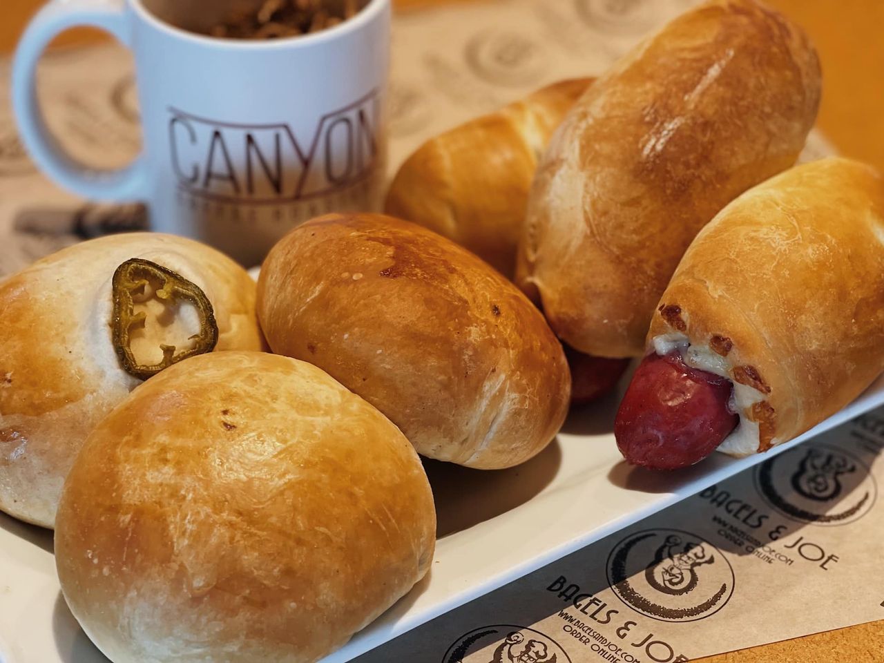 Brisket Hatch and Cheddar Texas Kolache Canyon Joe's Barbecue